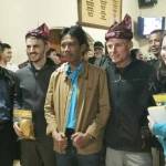 Bupati Bondowoso bersama para peserta Ijen Trail Running. (sugiyanto/BANGSAONLINE)