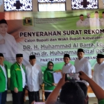 Penyerahan Rekom Cabup-Cawabup Mojokerto oleh PPP kepada Gus Barra dan Rizal Octavian