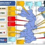 Peta sebaran COVID-19 di Kabupaten Gresik per 3 April 2020. foto: IST/ SYUHUD/ BANGSAONLINE