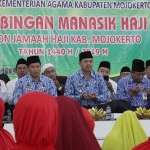 Wabup Pungkasiadi ketika membuka bimbingan manasik haji di gedung IPHI Kabupaten Mojokerto.