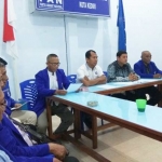 Jajaran pengurus DPW dan DPD PAN Jatim saat jumpa pers terkait pembukaan pendaftaran bakal calon wakil wali kota Kediri.