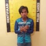 Tersangka pengeroyokan yang tertangkap Polsek Tandes Surabaya.



