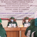 Jambore Ormas dan LSM peduli penanganan Covid-19 di Gedung Kesenian Dharmoyudho, Jumat (20/8/2021).