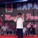 Amien Rais orasi dalam Rapat Akbar "Memilih Pemimpin Santun dan Pro Rakyat", di Pasar Lorong Permai, Jakarta Utara, 18 September 2016. Foto: Tempo/Egi Adyatama