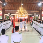 Pengukuhan Paskibraka Kabupaten Mojokerto.