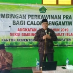 Kepala Kemenag Tuban, Sahid saat menyampaikan paparan.