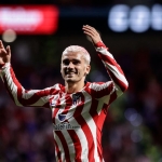 Bomber Atletico Madrid, Antoine Griezmann sumbang dua gol ke gawang Cadiz. 