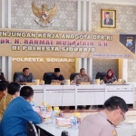 Kunjungan kerja Komisi III DPR RI ke Polresta Sidoarjo.