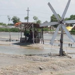 Tambak garam yang minim produksi di Tuban