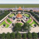 Ilustrasi: Proyek revitalisasi alun-alun Gresik.