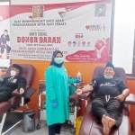 Kegiatan donor darah yang digelar oleh Pesilat PSHT Cabang Tuban.