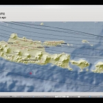 Titik pusat gempa yang mengguncang blitar.