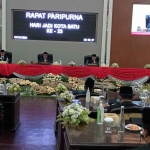 Rapat paripurna Hari Jadi ke-23 Kota Batu. 