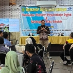 Workshop perpustakaan digital yang digelar Disdik Sumenep.