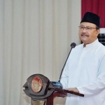 Saifullah Yusuf, Wali Kota Pasuruan, saat membuka sosialisasi perlindungan untuk PMI (Pekerja Migran Indonesia).