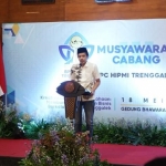 Wakil Bupati Trenggalek, Syah Muhammad Natanegara, saat memberi sambutan.