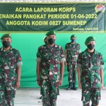 Suasana saat pengumuman laporan Korps Kenaikan Pangkat.