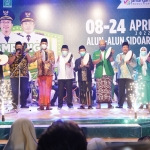 Pembukaan Kampung Ramadhan di Alun-Alun Sidoarjo ditandai dengan pemberian santunan kepada 88 dan 72 anak yatim.