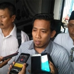 Abdul Hadi, Timses Caleg PPP Dapil IV nomor urut 2 usai melapor ke Bawaslu.