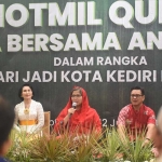 Pj. Wali Kota Kediri, Zanariah saat memberi sambutan. Foto: Ist.