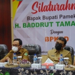 Bupati Pamekasan, Baddrut Tamam, saat menggelar safari OPD.