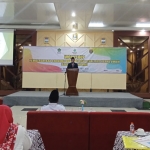 Wabup Ngawi saat memberikan sambutan dan membuka workshop