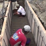 Perbaikan drainase di kawasan Kampung Inggris sedang dikerjakan. foto: ist.