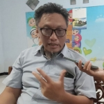 Ketua PWI Kediri yang juga Ketua Pelaksana HPN PWI Jatim di Kediri saat memberi keterangan.