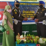 Perayaan HUT ke-75 Polisi Militer Angkatan Darat (Pomad) Sub Detasemen Polisi Militer (Denpom) V/ 4-3 Kabupaten Pamekasan di tengah masa pandemi dilaksanakan dengan sederhana bersama jajarannya di Kantor Subdenpom, Jalan Kemayoran No. 09 Kabupaten Pamekasan, Selasa (22/06/2021). (foto: ist)