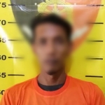 AG (35) diamankan polisi lantaran menemukan Handphone (HP) orang lain, dan tak ada niatan untuk mengembalikannya. foto: ist