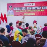 Sosialisasi pembiayaan KUR bagi UMKM yang digelar Bank Jatim cabang Jember.