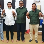 Wakil Ketua DPP PKB Jazilul Fawaid ketika bertemu Ketua DPC PKB Gresik Moh. Qosim. foto: ist.