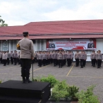 Apel pengamanan TPS di Mapolres Probolinggo Kota.