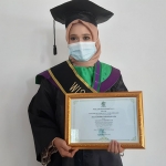 SELAMAT: Alfina Rahma Mawatdah, S.Pd., Wisudawan Berprestasi di Wisuda ke-4 Program Sarjana Unusida, Sabtu (4/9/2021). foto: ist.