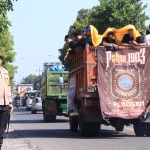 Kapolres Madiun, AKBP Ridwan memantau perjalanan pengamanan Suran Agung PSHWTM