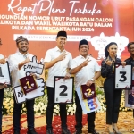 Tiga Paslon yang sudah mendapat nomor yang ditetapkan KPU di Pilwali Kota Batu 2024