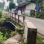 Kondisi jembatan di Desa Sutojayan, Kecamatan Pakisaji, Kabupaten Malang.