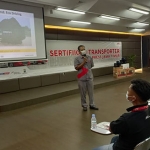 Kegiatan saat training para driver yang dilakukan JNT dan Astra Isuzu di kantor JNT Juanda.