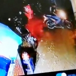 Rekaman CCTV yang menunjukkan detik-detik pelaku saat beraksi.