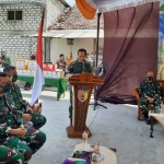 Pangdam V/Brawijaya Mayjen TNI Widodo Iryansyah saat memberikan sambutan.