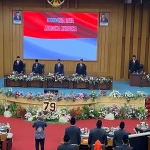 Rapat paripurna yang berlangsung di DPRD Kabupaten Malang.