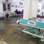 Kondisi RSUD Sidoarjo dan jalan Jati depan Lippo Plaza, Sidoarjo. 