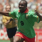 Roger Milla ketika berlaga di Piala Dunia 