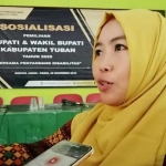 Komisioner KPU Tuban, Zakiyah.