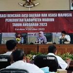 Sosialisasi RANHAM dan KKPHAM yang digelar Kanwil Kemenkumham Jatim di Kabupaten Madiun.