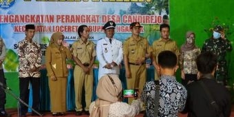 Pelantikan Perangkat Desa Jatirejo Nganjuk Diduga Abaikan Prokes