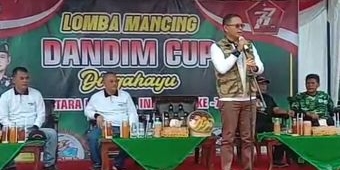 Kodim 0803/Madiun Peringati HUT ABRI dengan Lomba Mancing