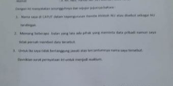 Namanya Dicatut sebagai Wakil Sekjen, Gus Ahid Menolak Jadi Pengurus KKNU