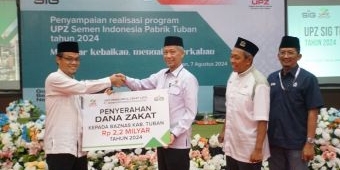 Baznas Tuban Terima Dana Zakat dari UPZ SIG Pabrik Tuban Rp2,2 Miliar