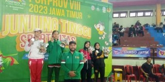 Sabet 9 Medali Sekaligus, Kontingen Bangkalan Jadi Juara Umum Cabor Sambo di Porprov Jatim 2023